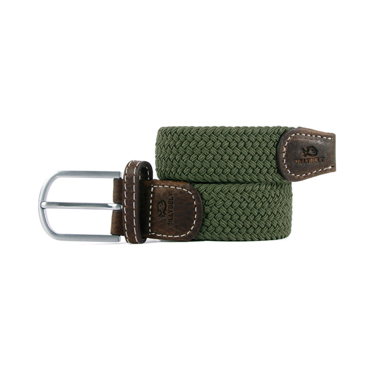 Army Green Elastic Braided Belt: Size 1
