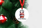 Oh Shit, Merry Christmas Ornament
