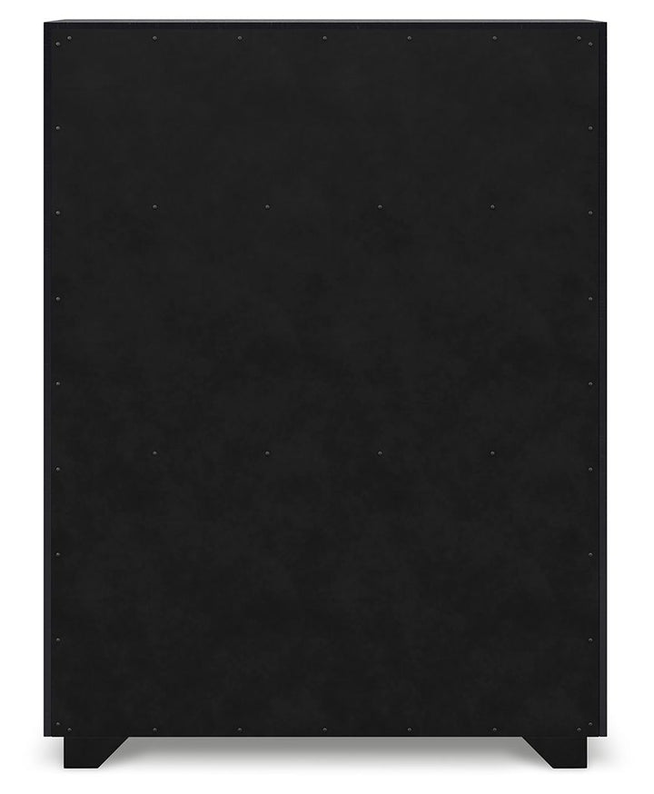Londer - Black - Five Drawer Chest