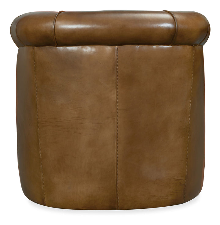CC - Axton Swivel Leather Club Chair