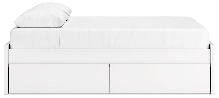 Onita - White - Queen Platform Bed With 2 Side Storage