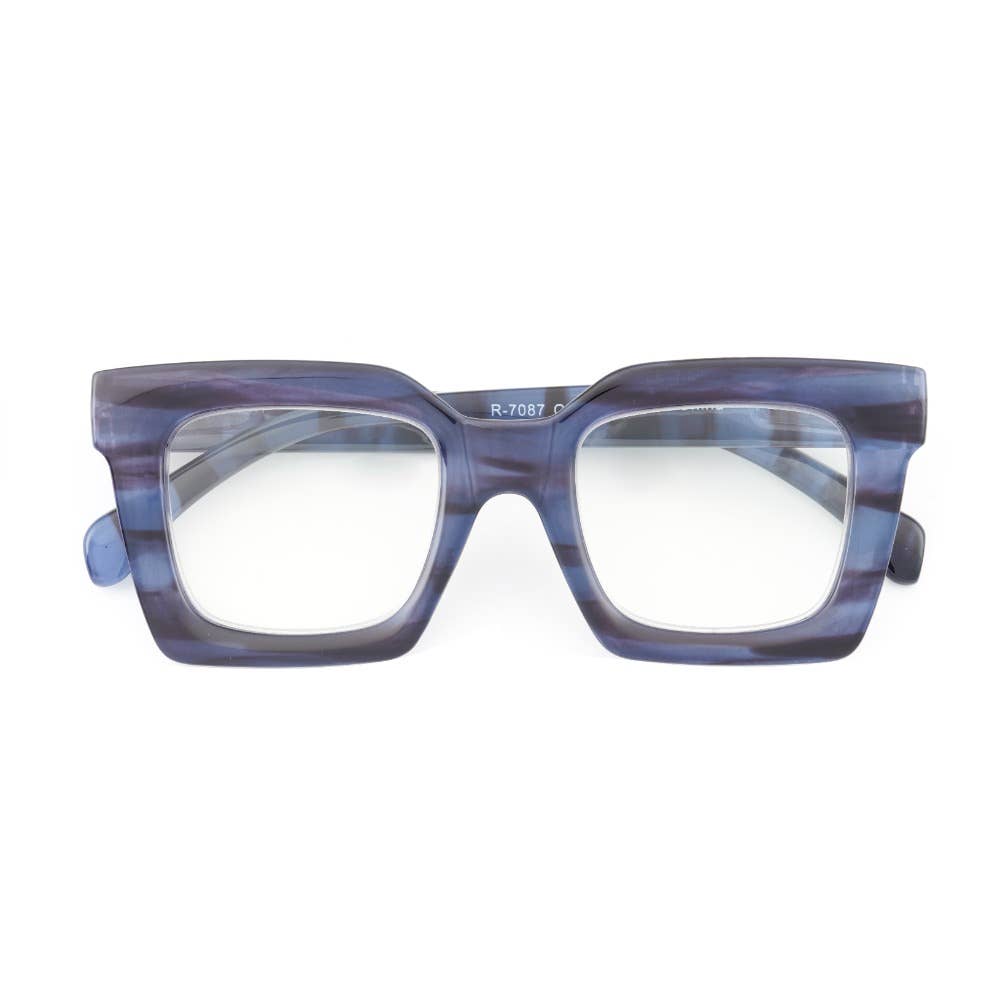FIONA | Striped Blue | Blue Light: 2.50