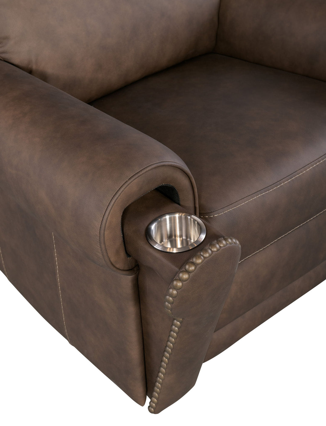 Duncan - Power Recliner With Power Headrest & Lumbar - Dark Brown