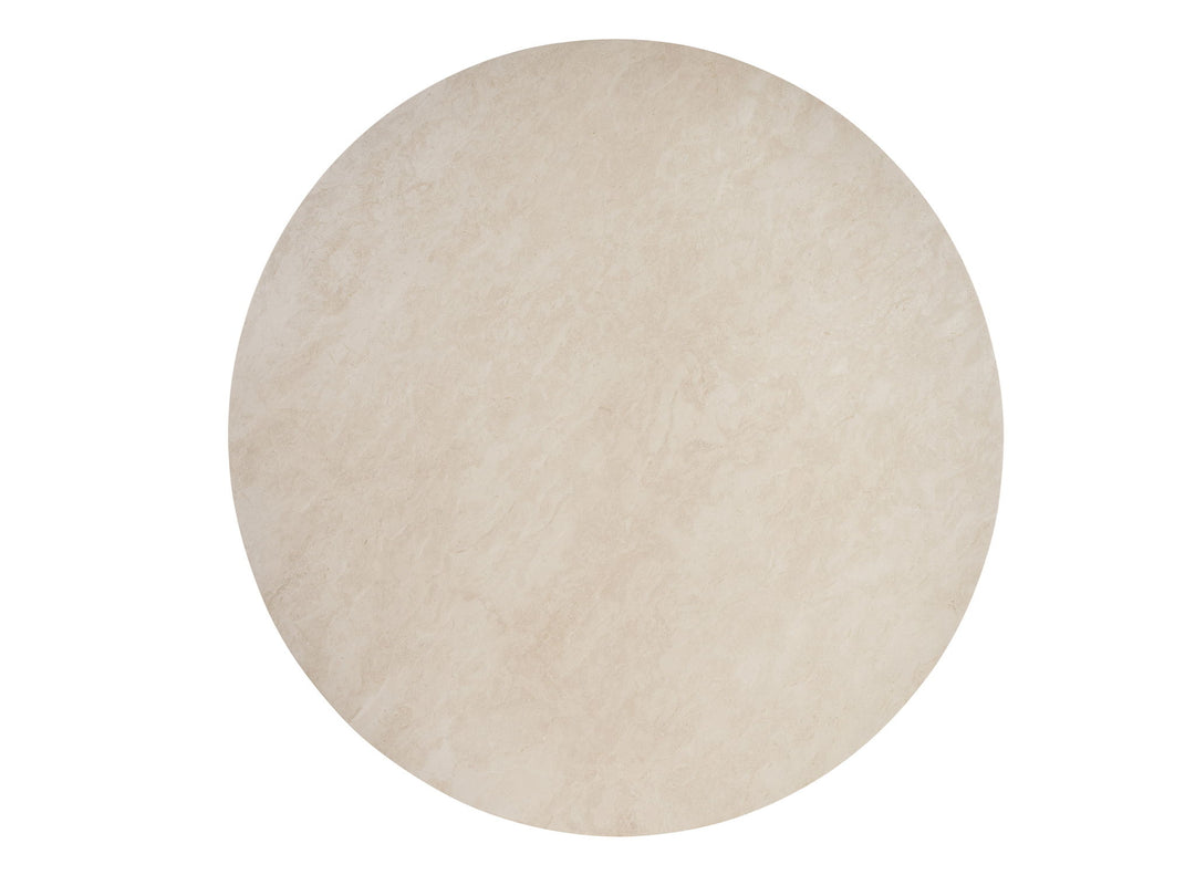 La Costa - Cabrillo Round Dining Table - Dark Brown / White