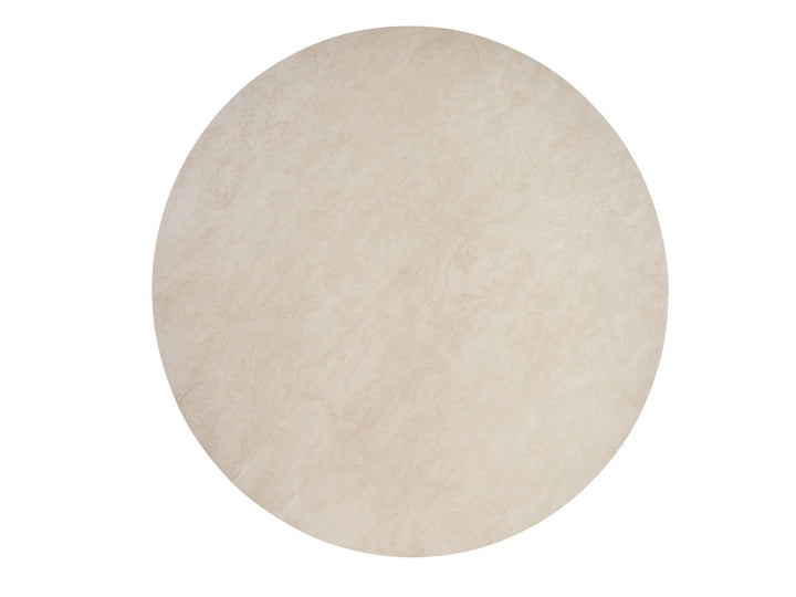 La Costa - Cabrillo Round Dining Table - Dark Brown / White