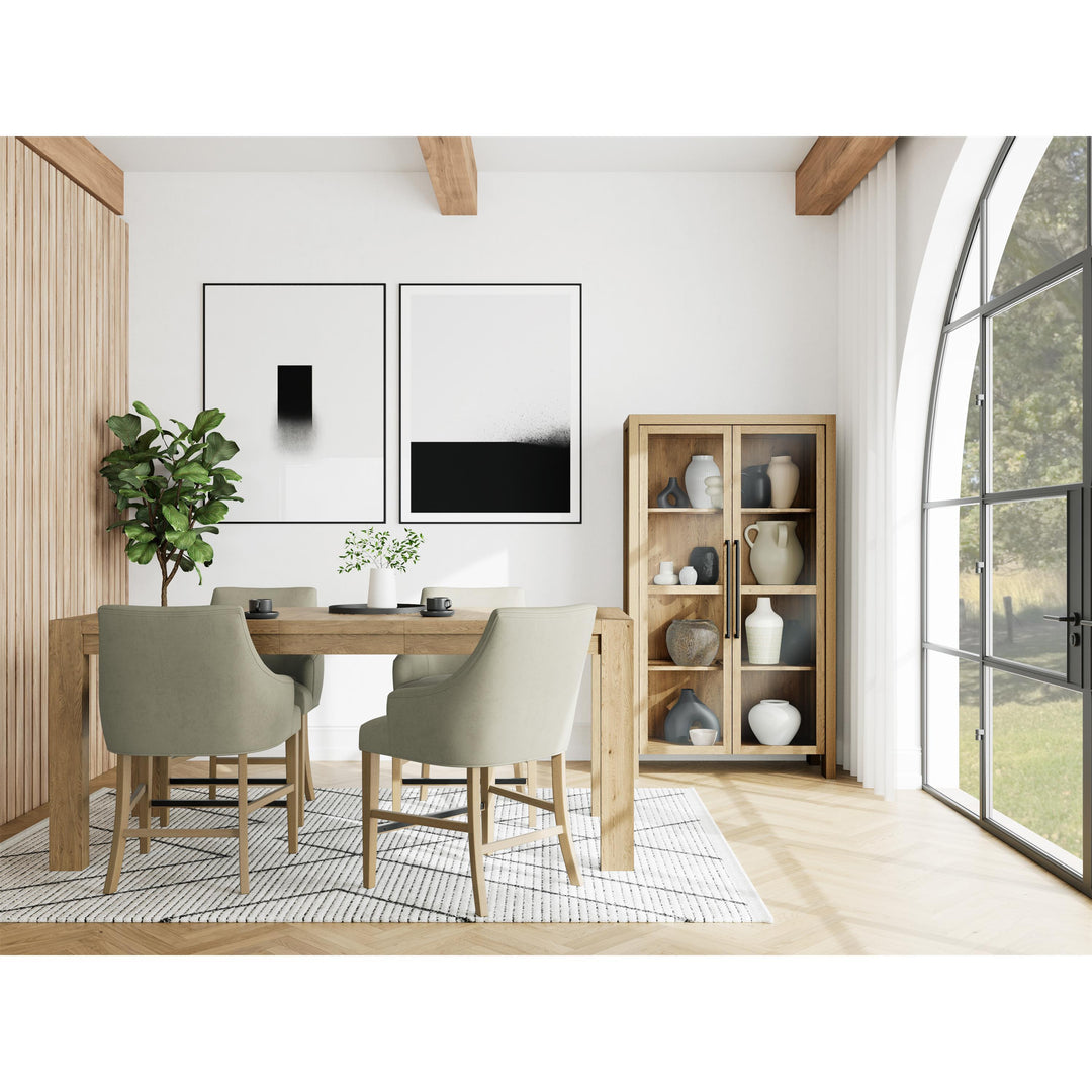 Davie - Display Cabinet - Light Brown