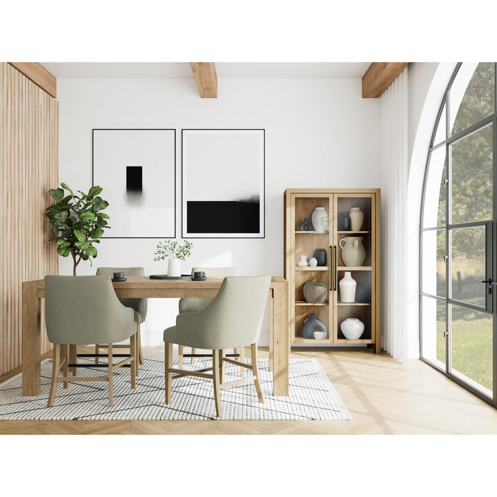 Davie - Display Cabinet - Light Brown