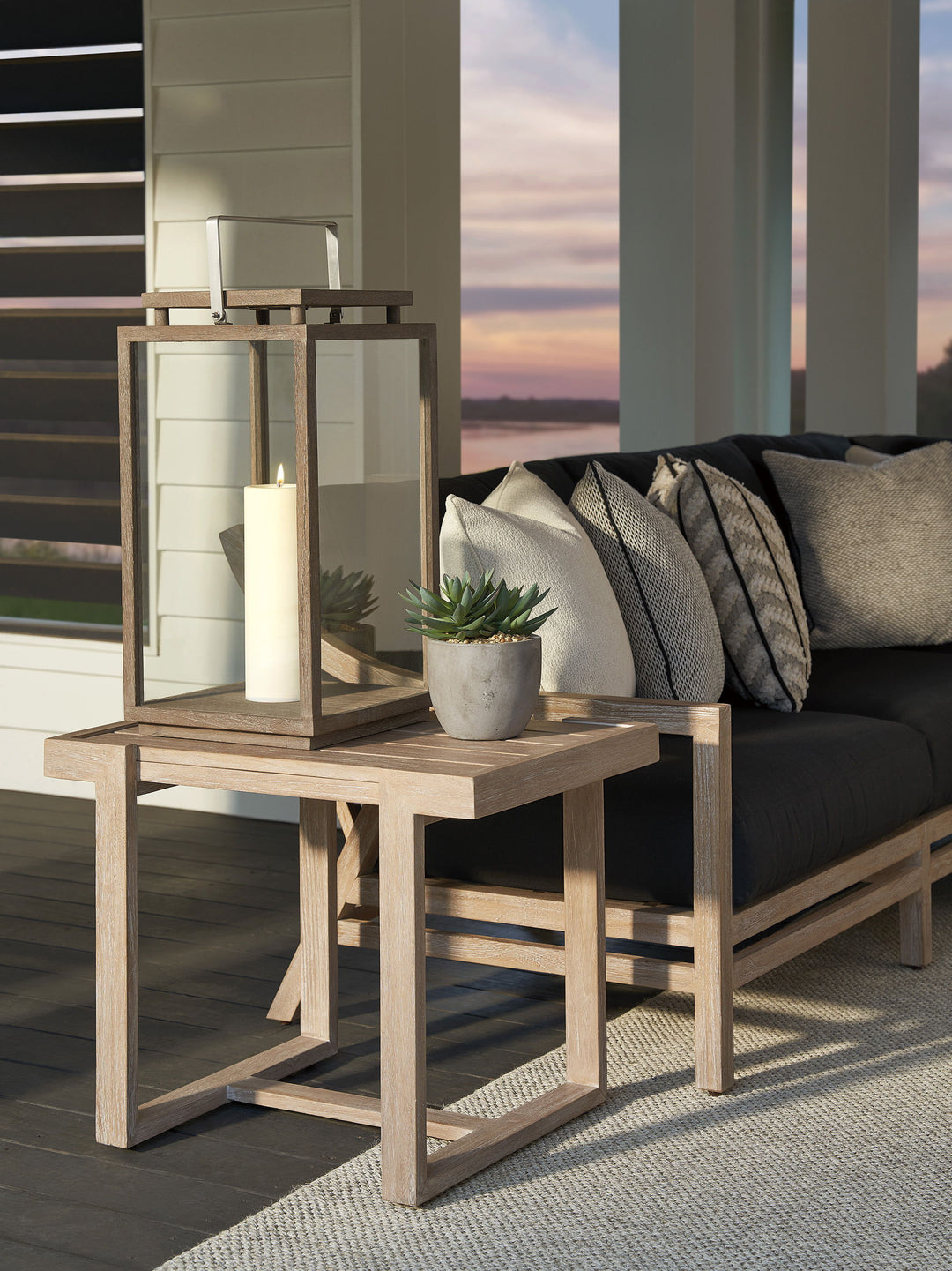 Stillwater Cove - Rectangular End Table - Dark Brown