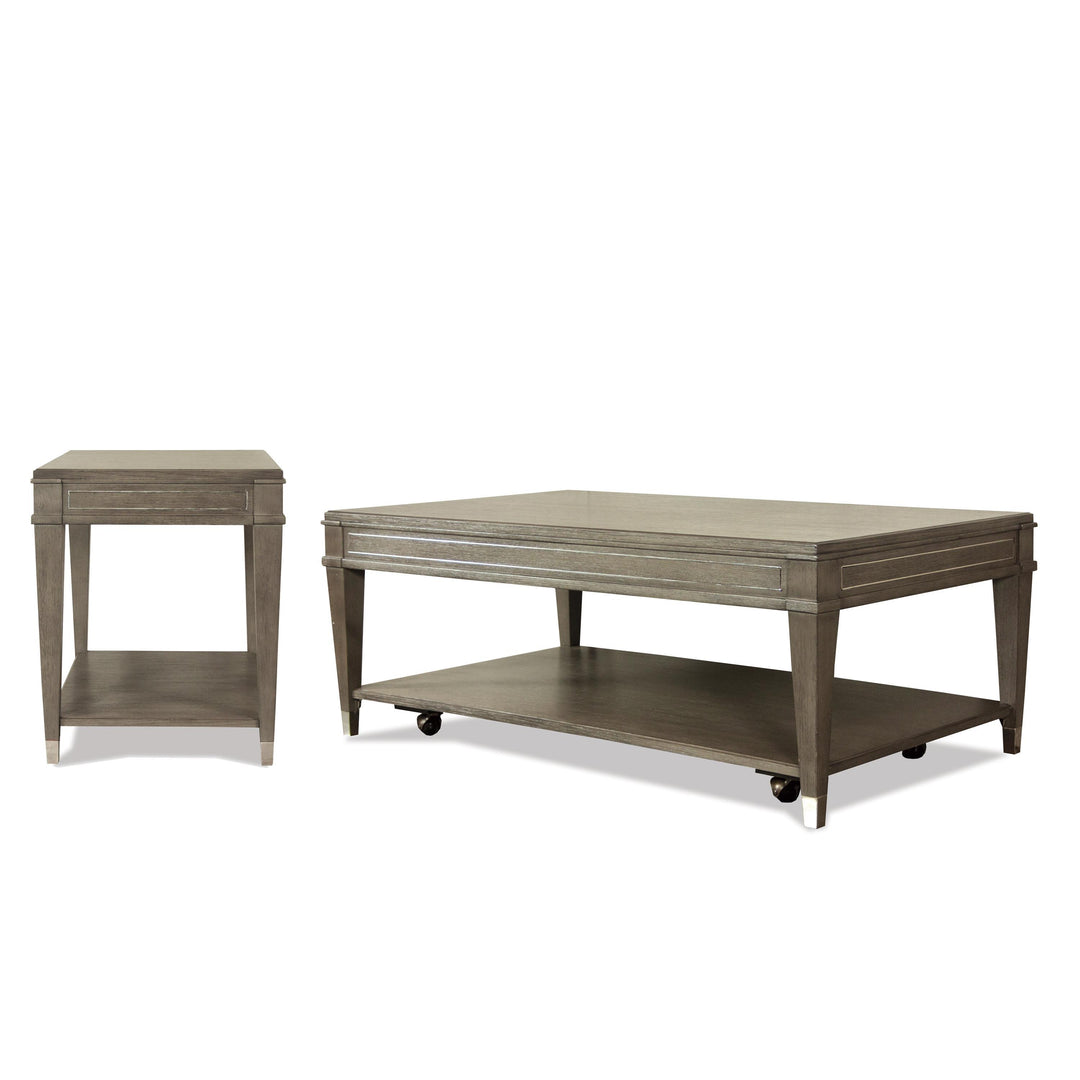 Dara Two - Rectangular Coffee Table - Gray Wash