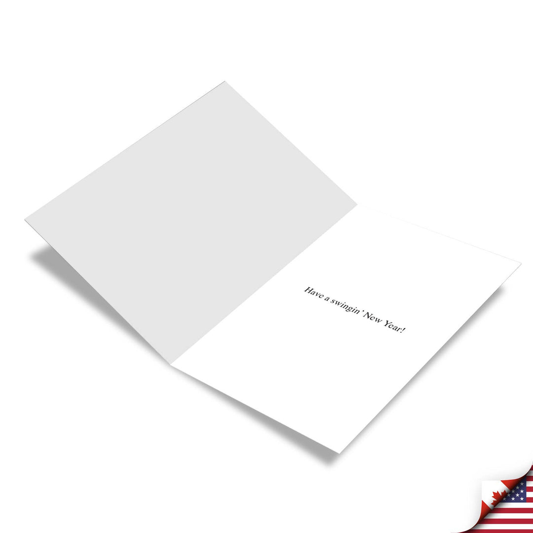 Single Christmas Card - Balls Dropped New Year