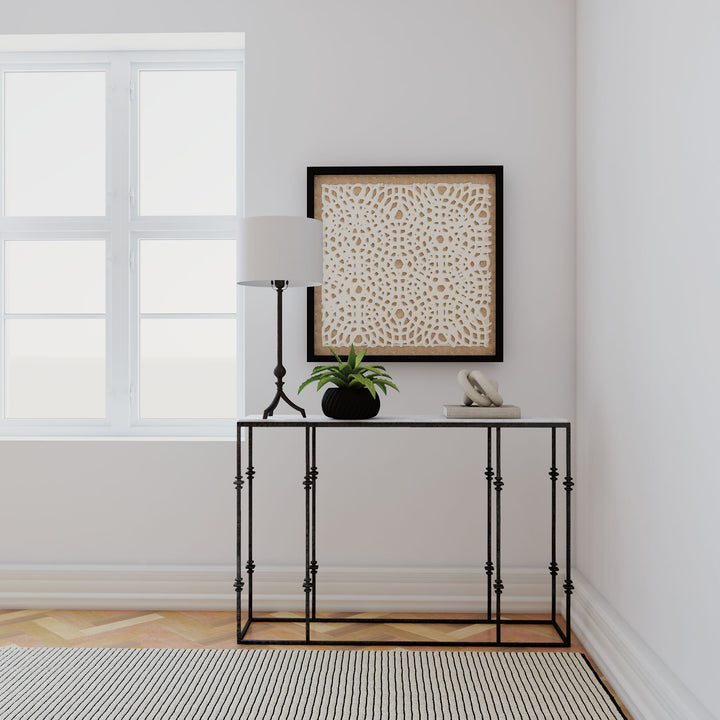 Commerce And Market - Small Stone And Metal Console