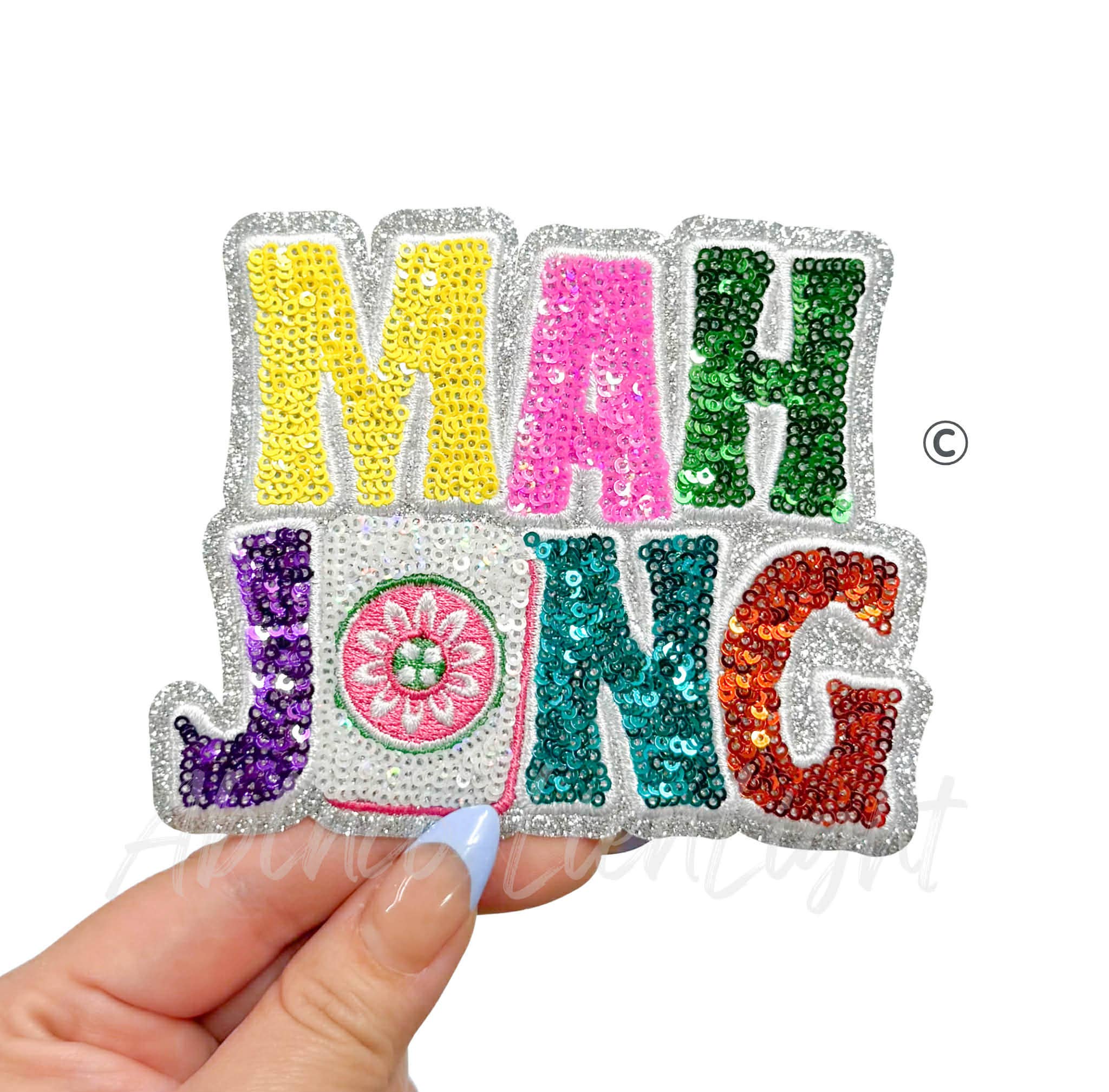 Mahjong Sequins Patch - Small