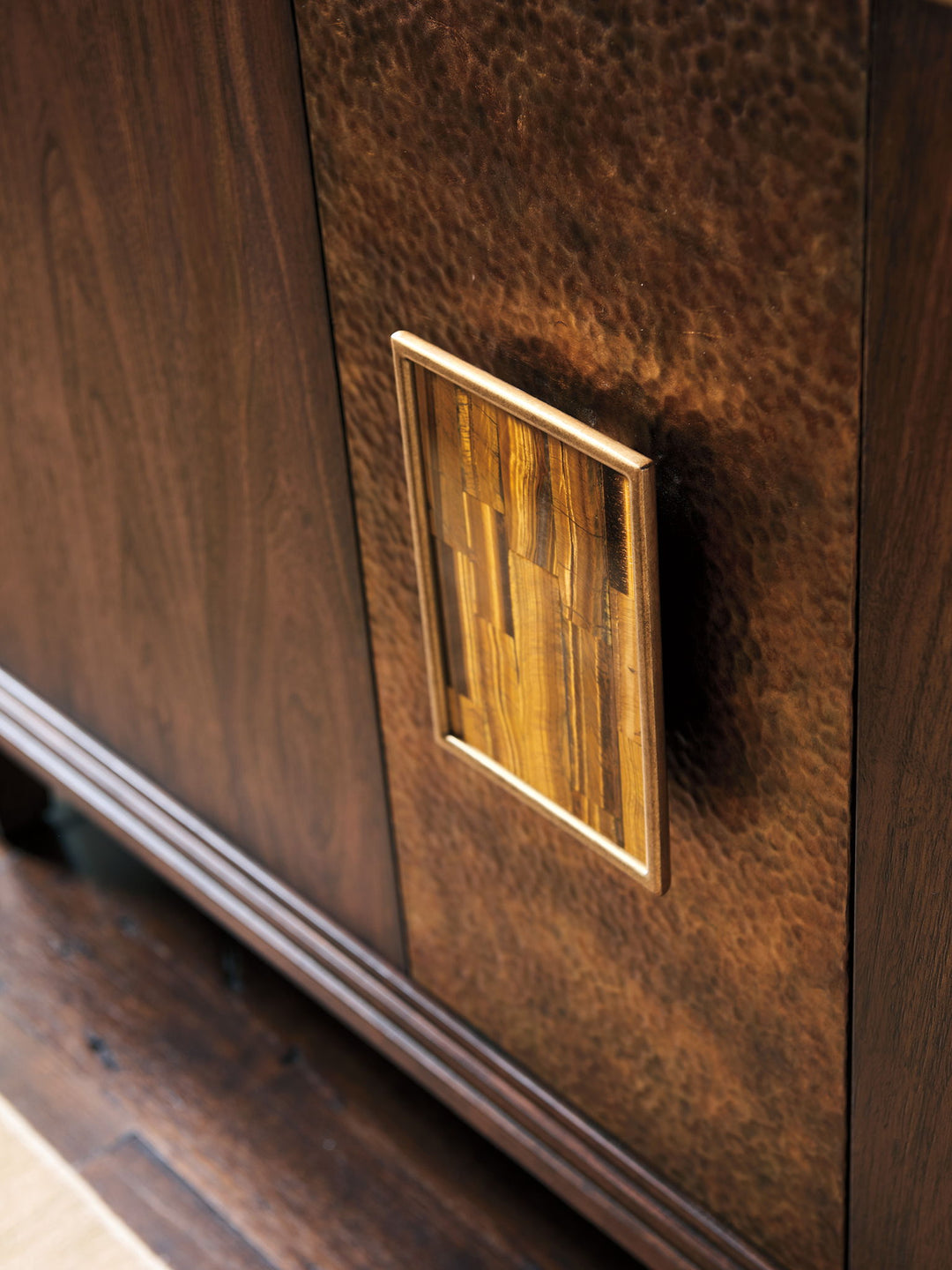 Silverado - Santa Clara Hall Chest With Stone Top - Dark Brown