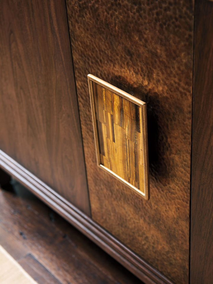 Silverado - Santa Clara Hall Chest With Stone Top - Dark Brown