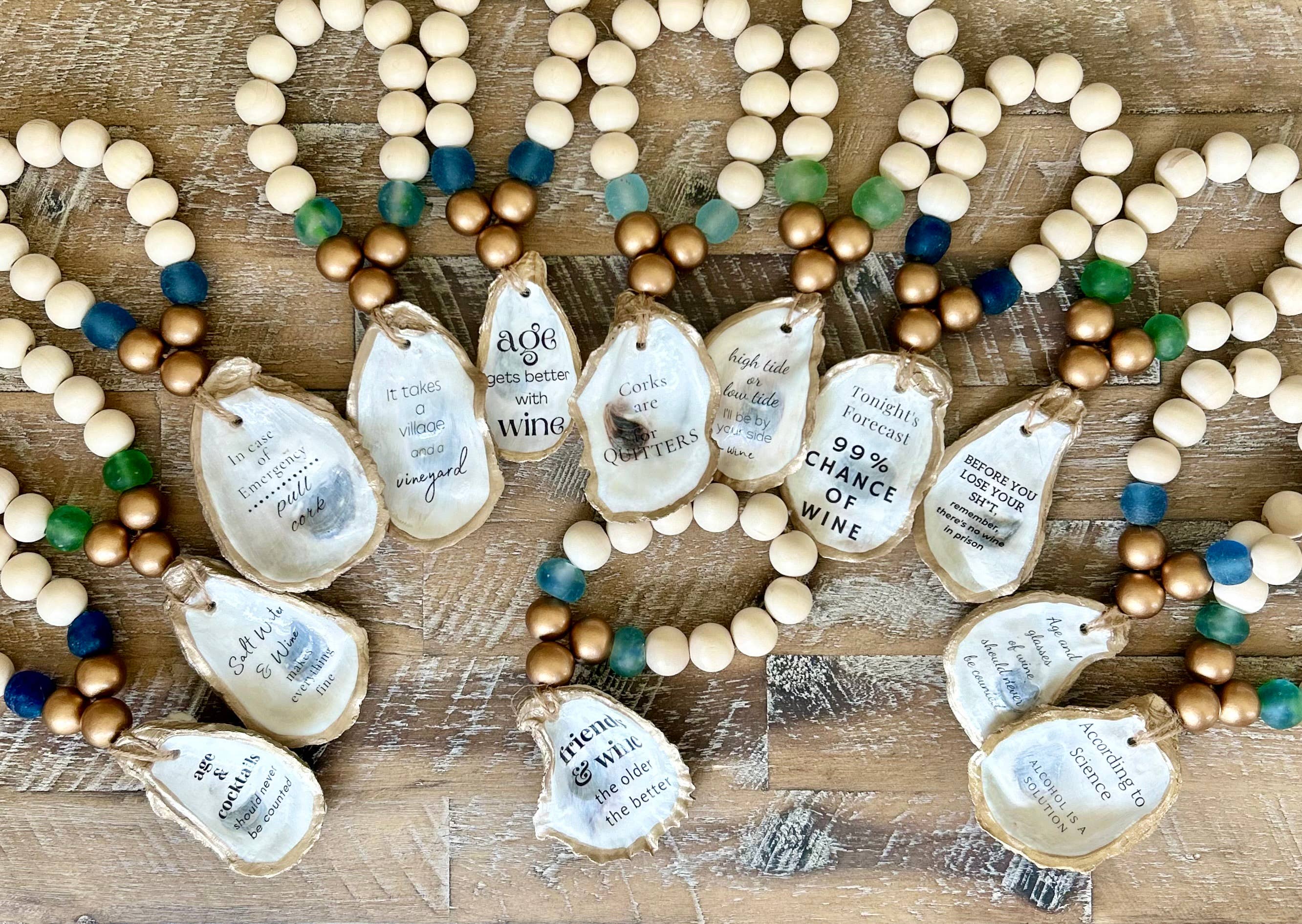 Don't Ask / Just Pour - Beaded Wine Bottle Charm