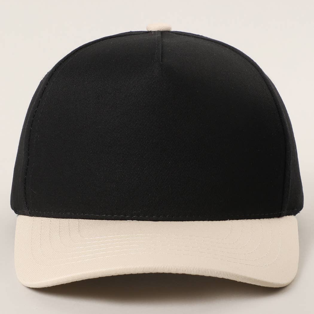 College Color Two-Tone Blank Canvas Trucker Hat