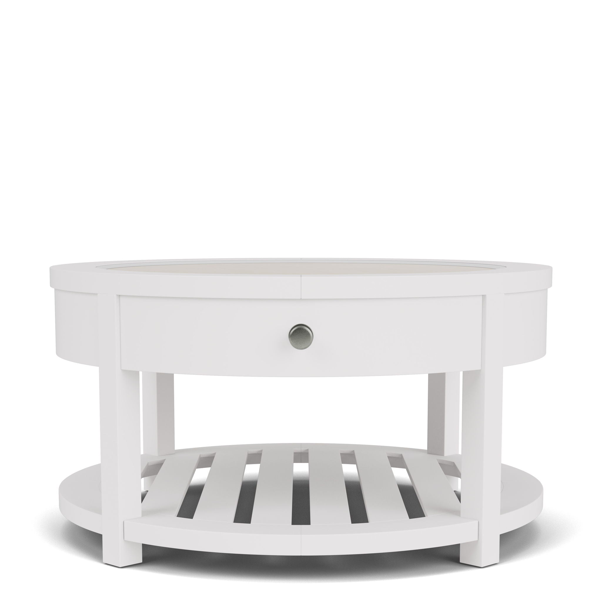 Rosalie - Round Cocktail Table - White