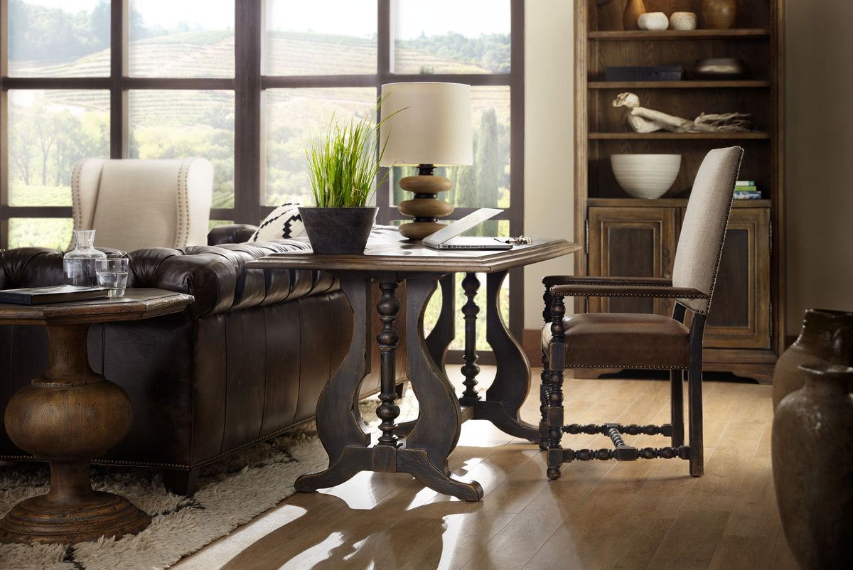 Hill Country - Comfort Upholstered Arm Chair (Set of 2) - Light Brown / Dark Brown