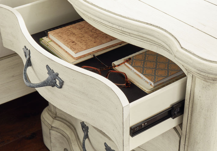 Arlendyne - Antique White - Three Drawer Night Stand