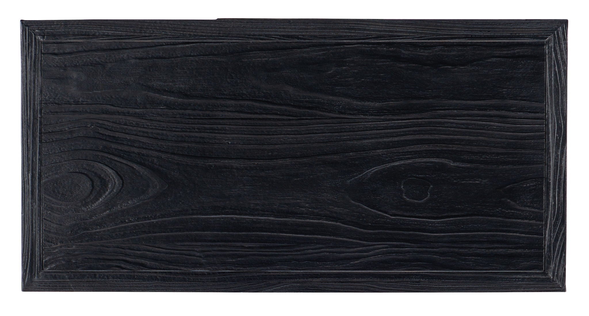 Linville Falls - Shou Sugi Ban 2-Drawer Nightstand - Black