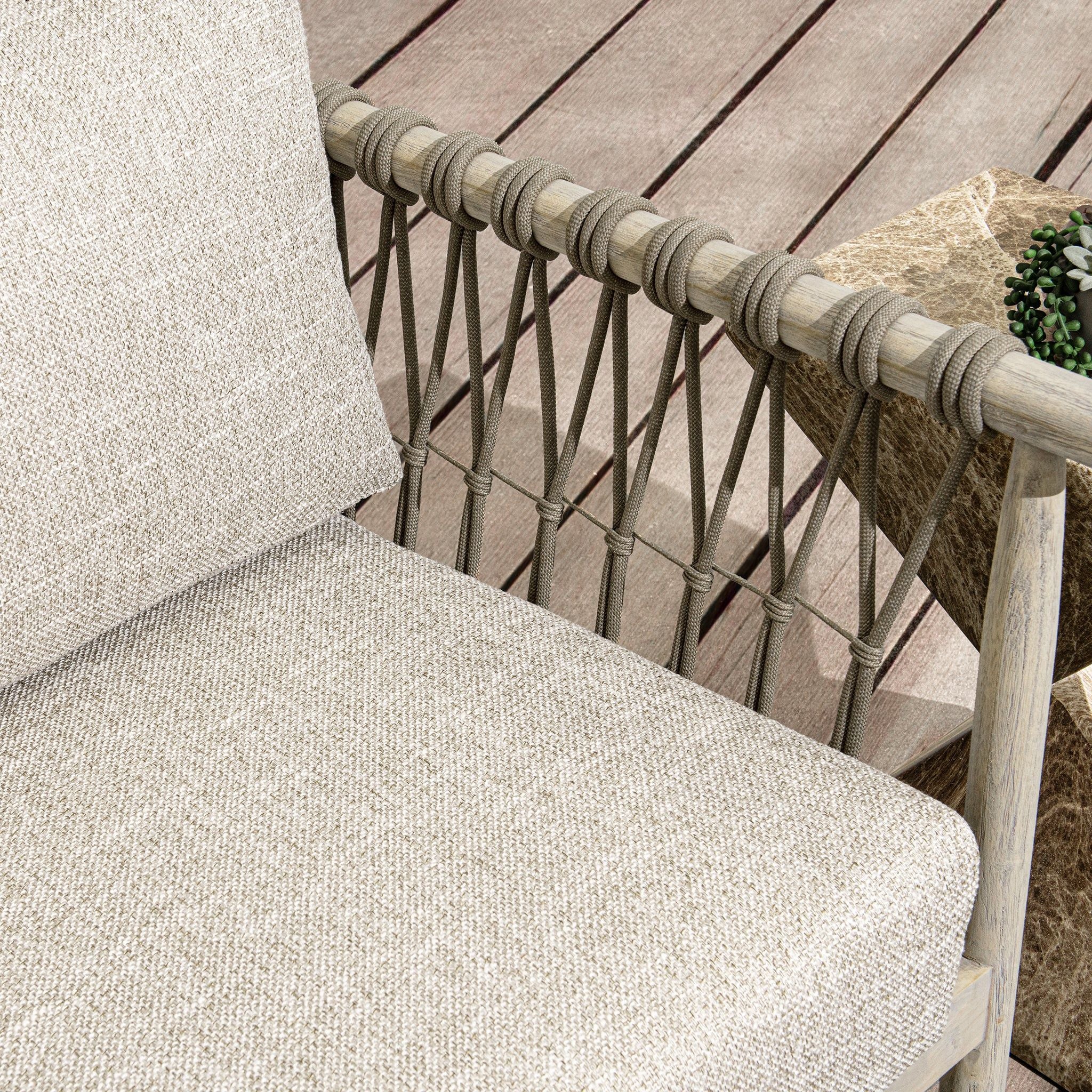 Leo - Outdoor Accent Chair - Taupe