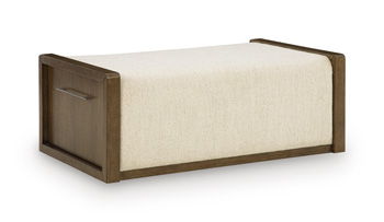 Marxmore - Upholstered Ottoman With Storage - Brown