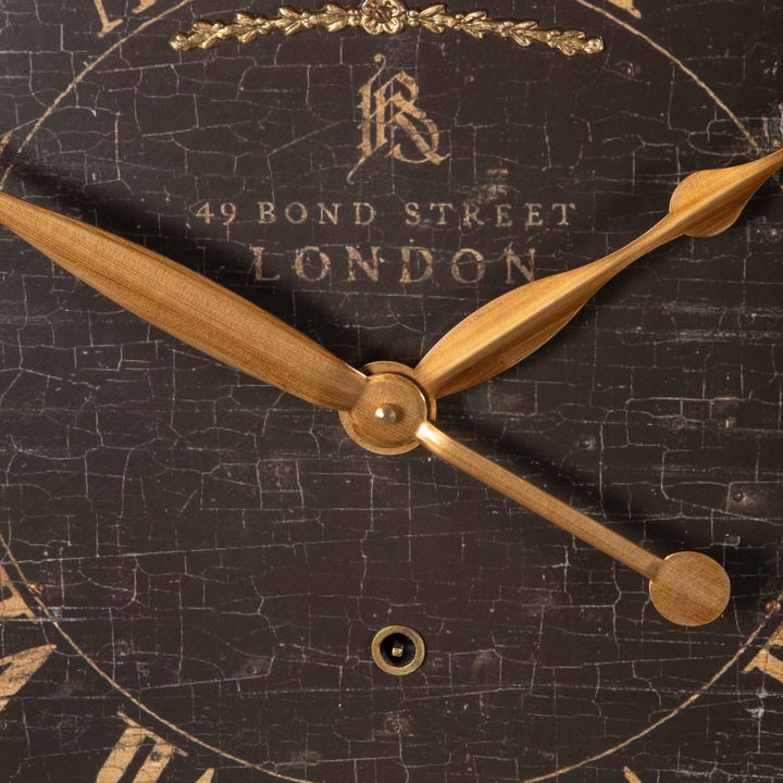 Bond Street - 18" Wall Clock - Black