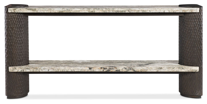 Commerce And Market - Slab-Tastic Console Table - Dark Wood