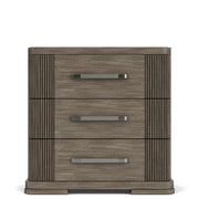 Sariel - 3 Drawer Nightstand - Dark Brown