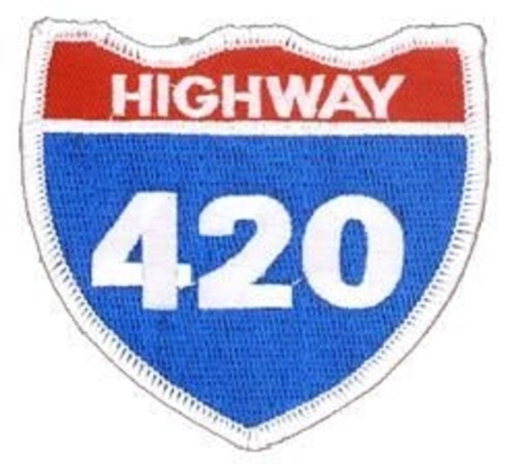 Highway Green Number - The Road To Heaven Hi Patch – 3" x 3"