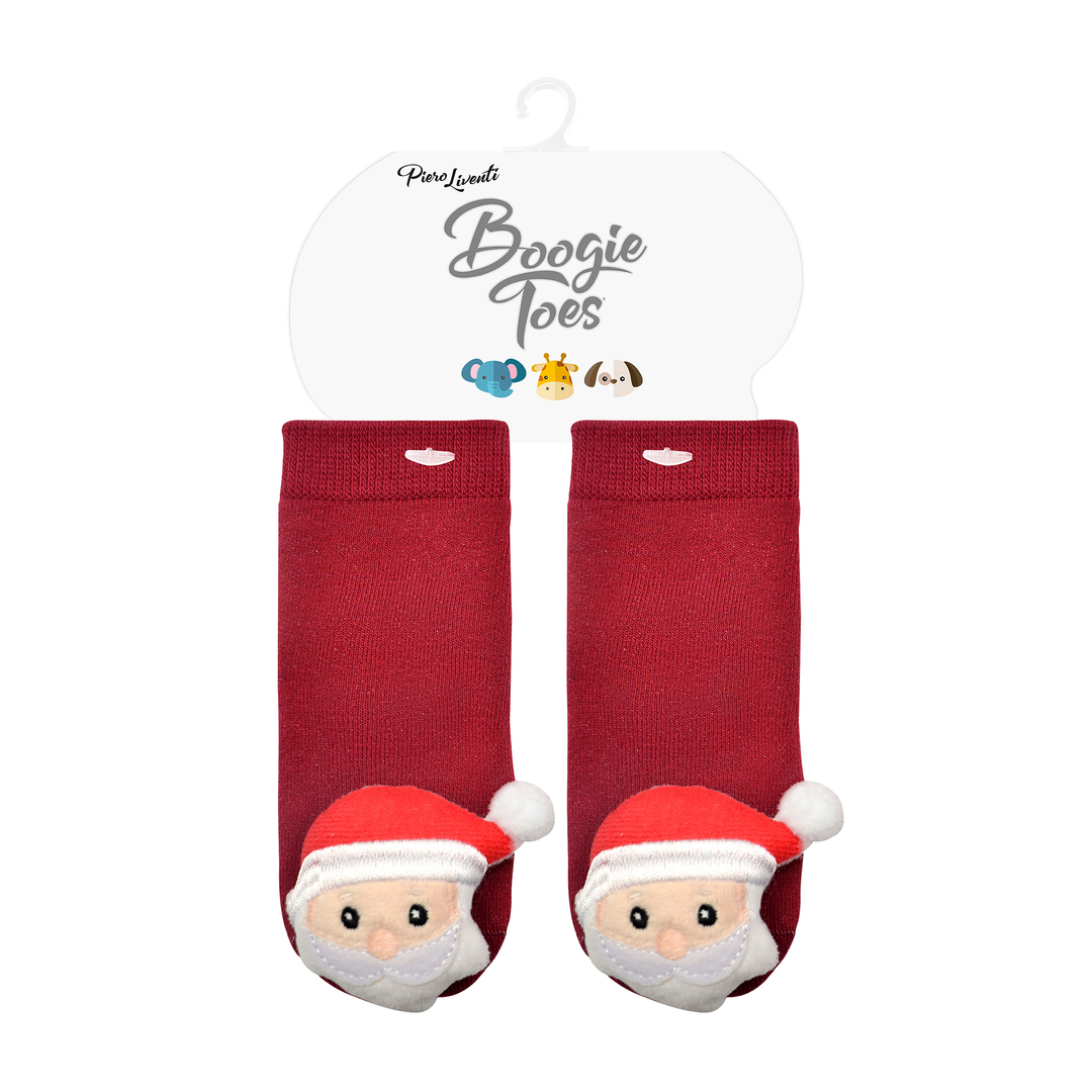 Santa - Christmas Boogie Toes Rattle Socks: 1 - 2 Y