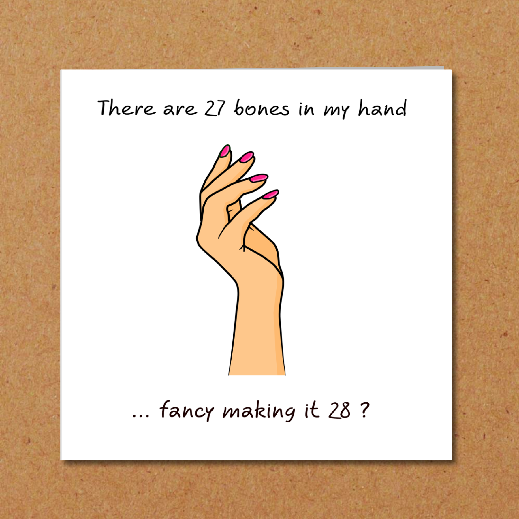 Naughty Anniversary, Birthday, Valentine's Day Card for boyfriend or husband. Funny cheeky card. Humorous adult rude risque love bone boner
