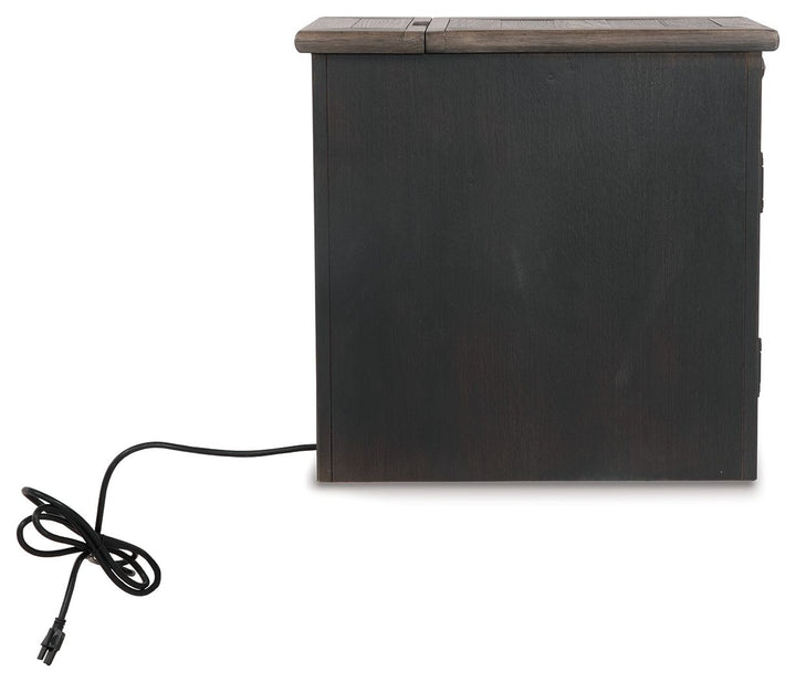 Tyler Creek - Grayish Brown / Black - Chair Side End Table
