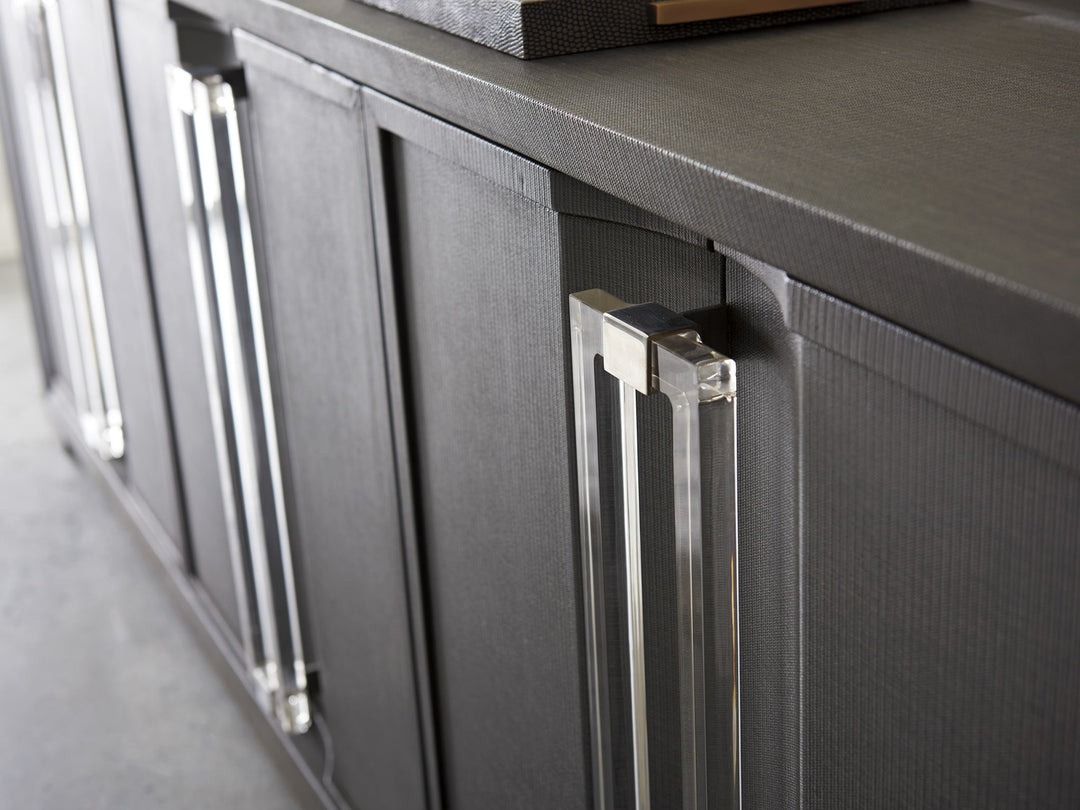 Studio Designs - Anthology Linen Long Media Console - Dark Gray