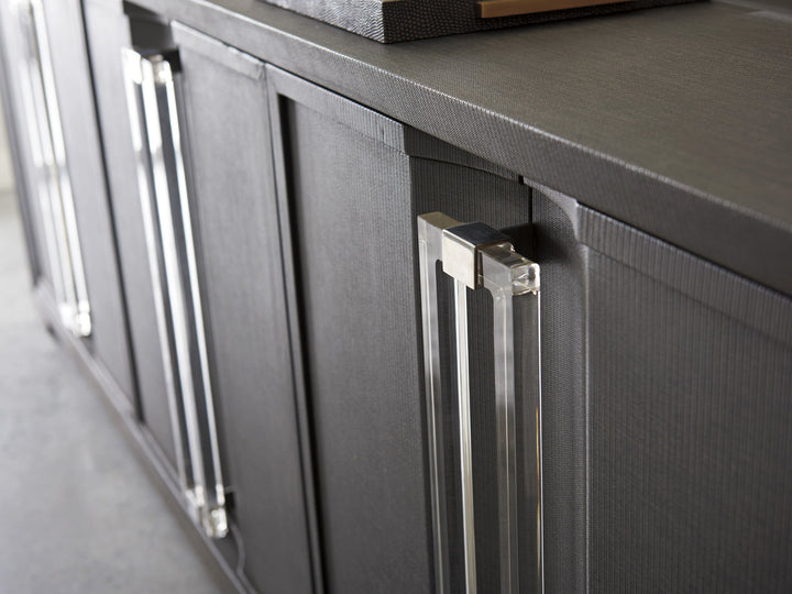 Studio Designs - Anthology Linen Long Media Console - Dark Gray