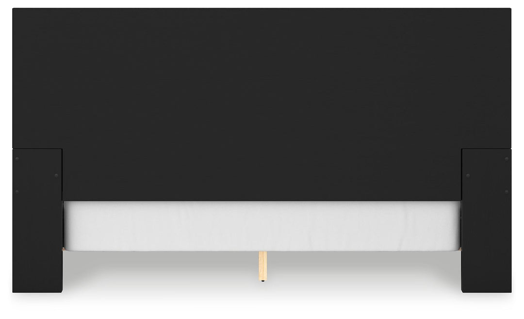 Londer - Black - King Panel Bed