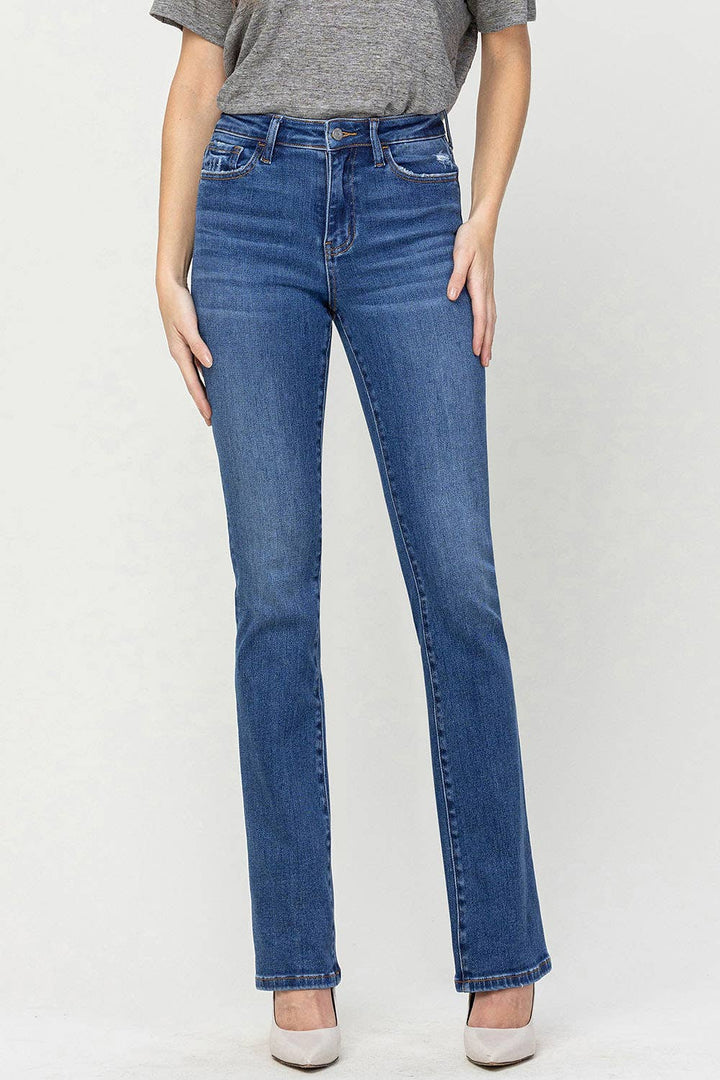 HIGH RISE BOOTCUT JEANS V3205: SHINING / 27