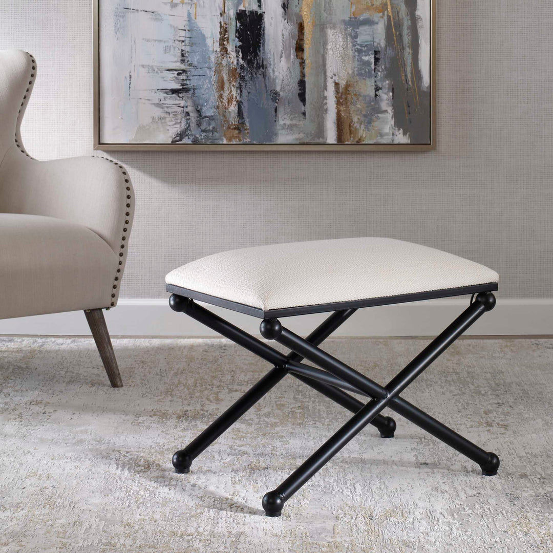 Andrews - Small Bench - White