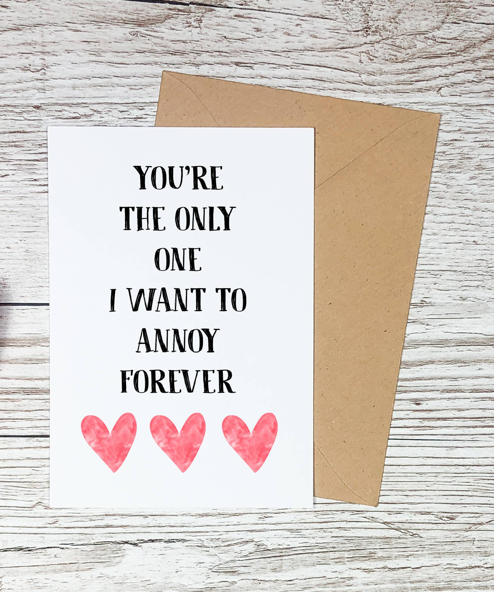 Funny Love Card, Valentine, Anniversary, Birthday Card
