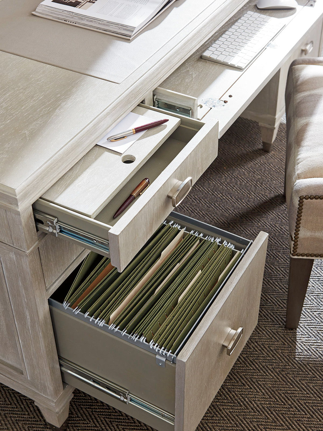 Greystone - Avery Executive Desk - Beige