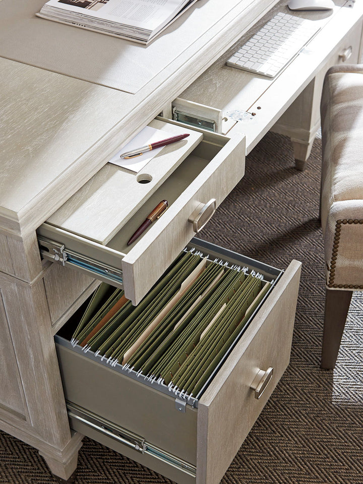 Greystone - Avery Executive Desk - Beige