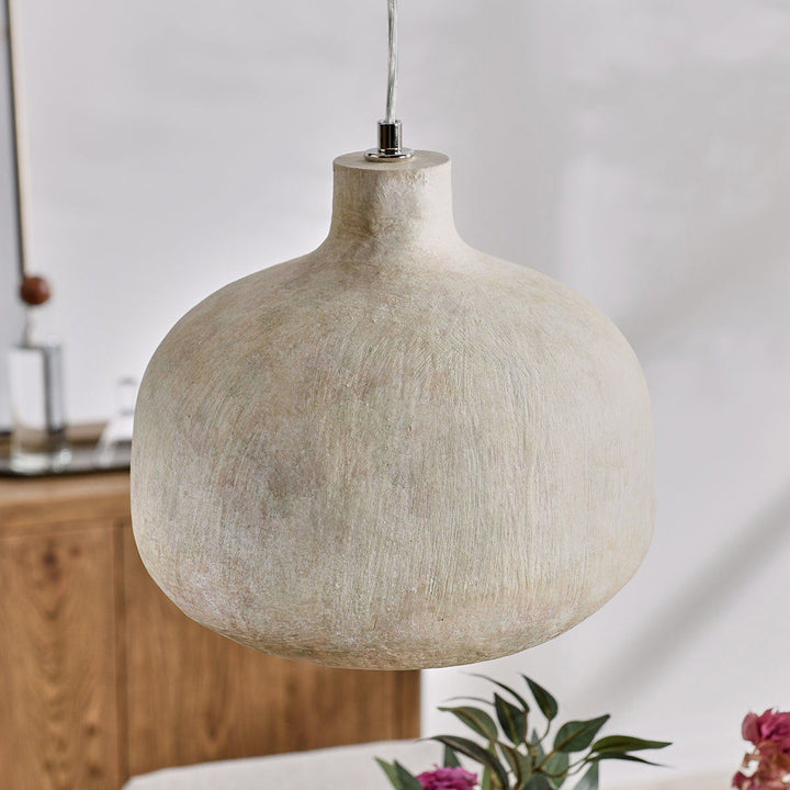 Jodi - Concrete Pendant - Antique White