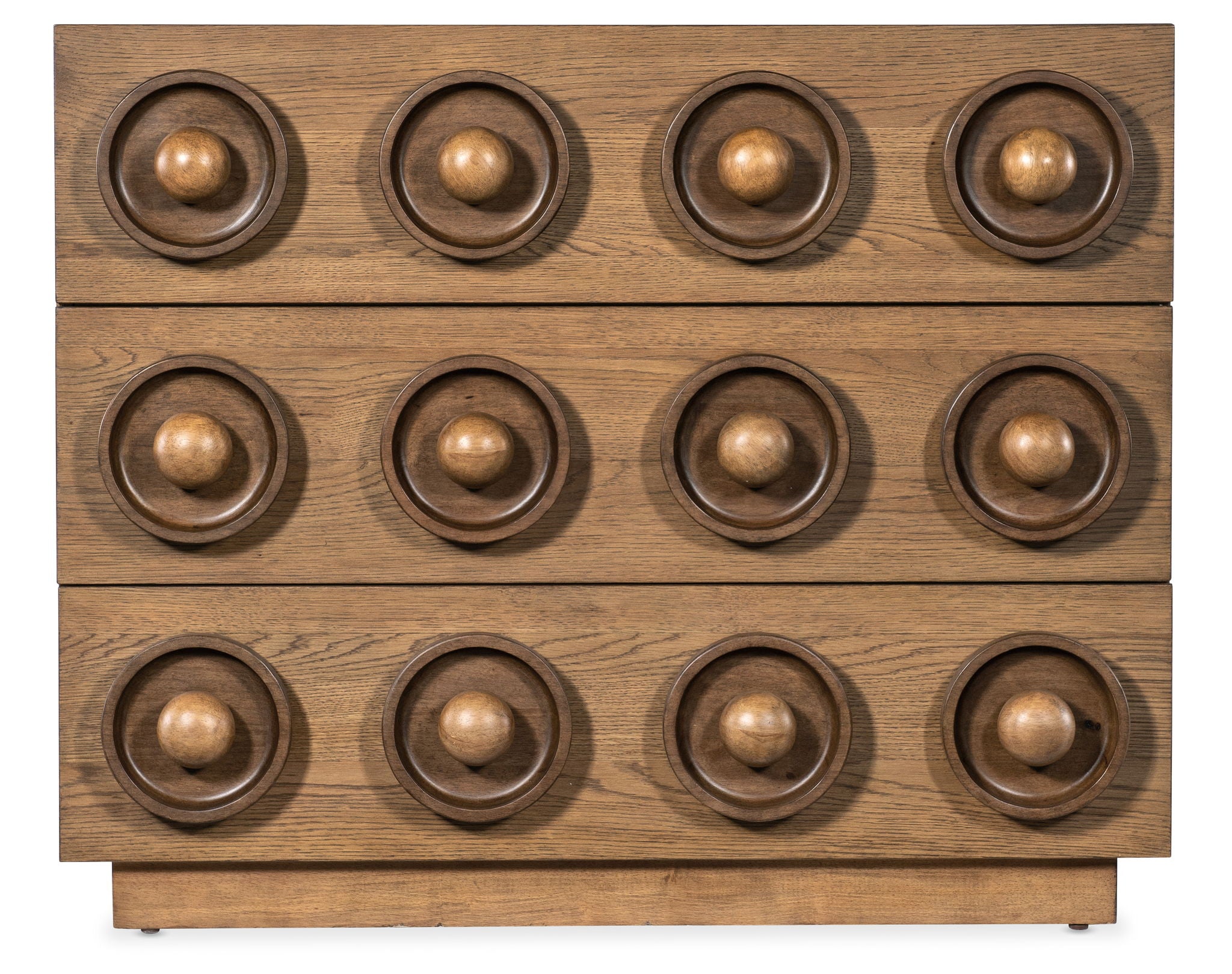 Commerce And Market - Knobby 3-Drawer Accent Chest - Light Brown