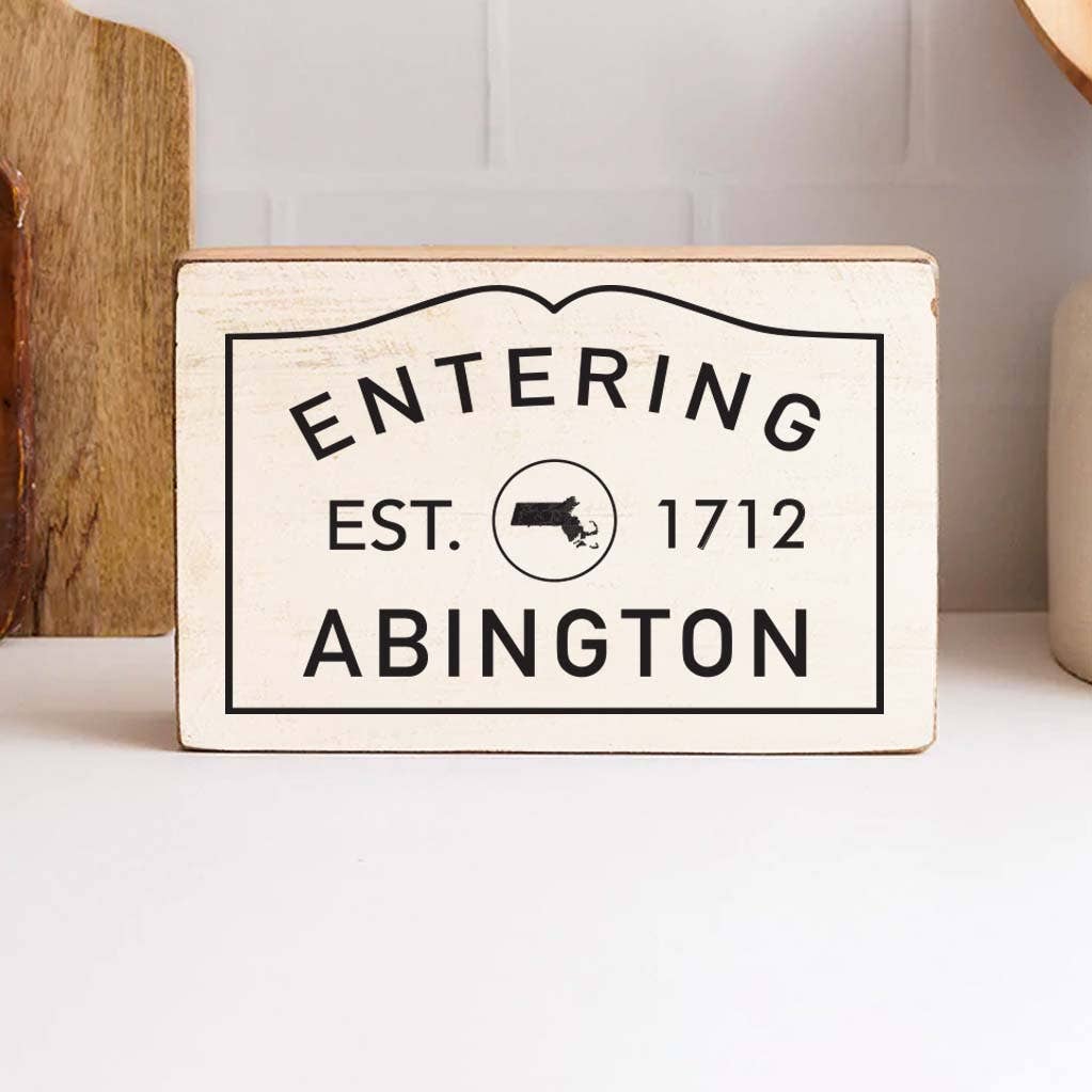 Personalized Entering Decorative Wooden Block