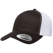 Morning Wood | Leather Patch Hat: Black / White