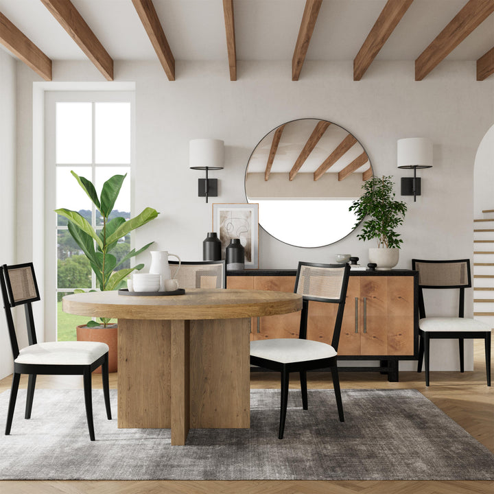 Davie - Round Dining Table - Brown