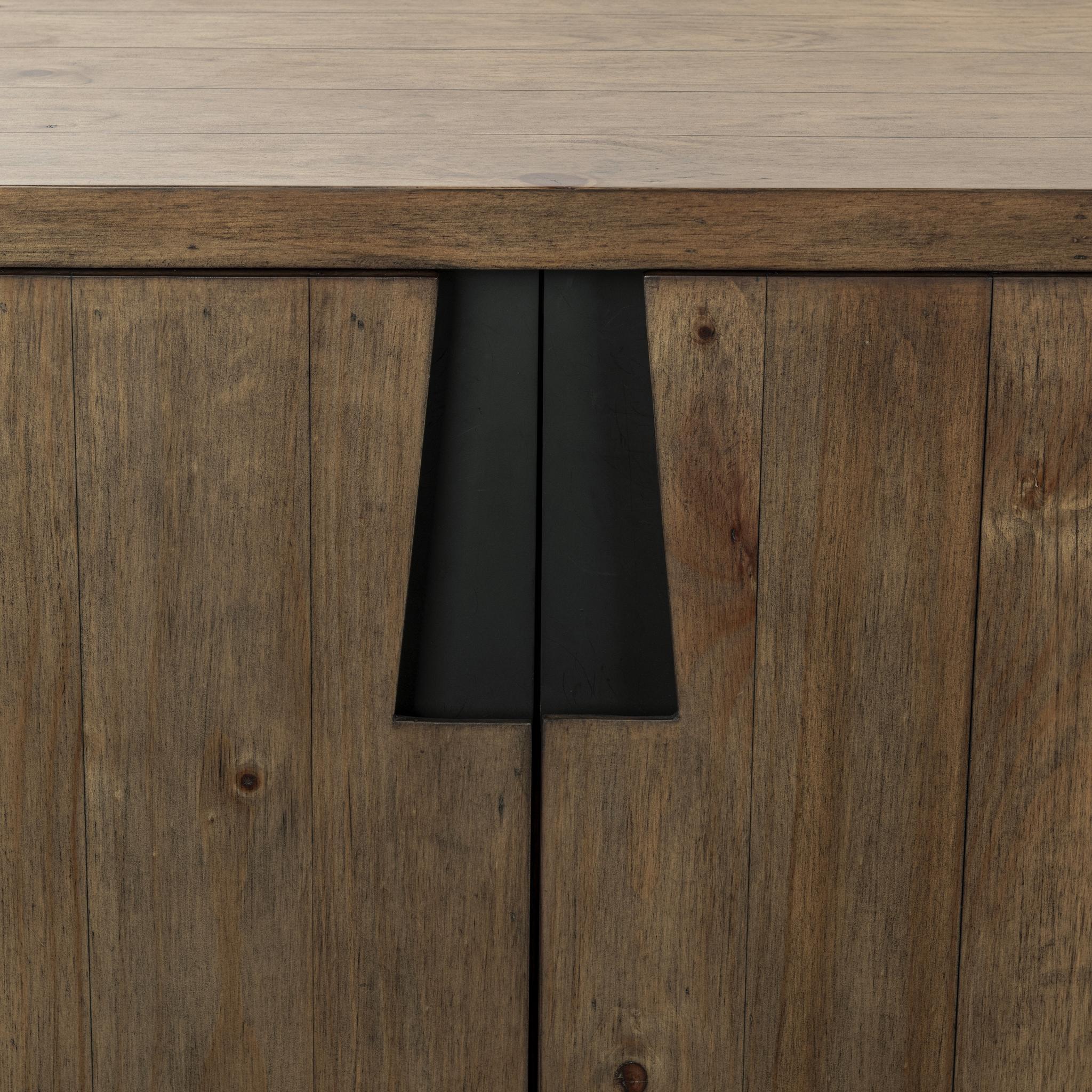 Lyra - 4 Door Buffet - Smoke Brown