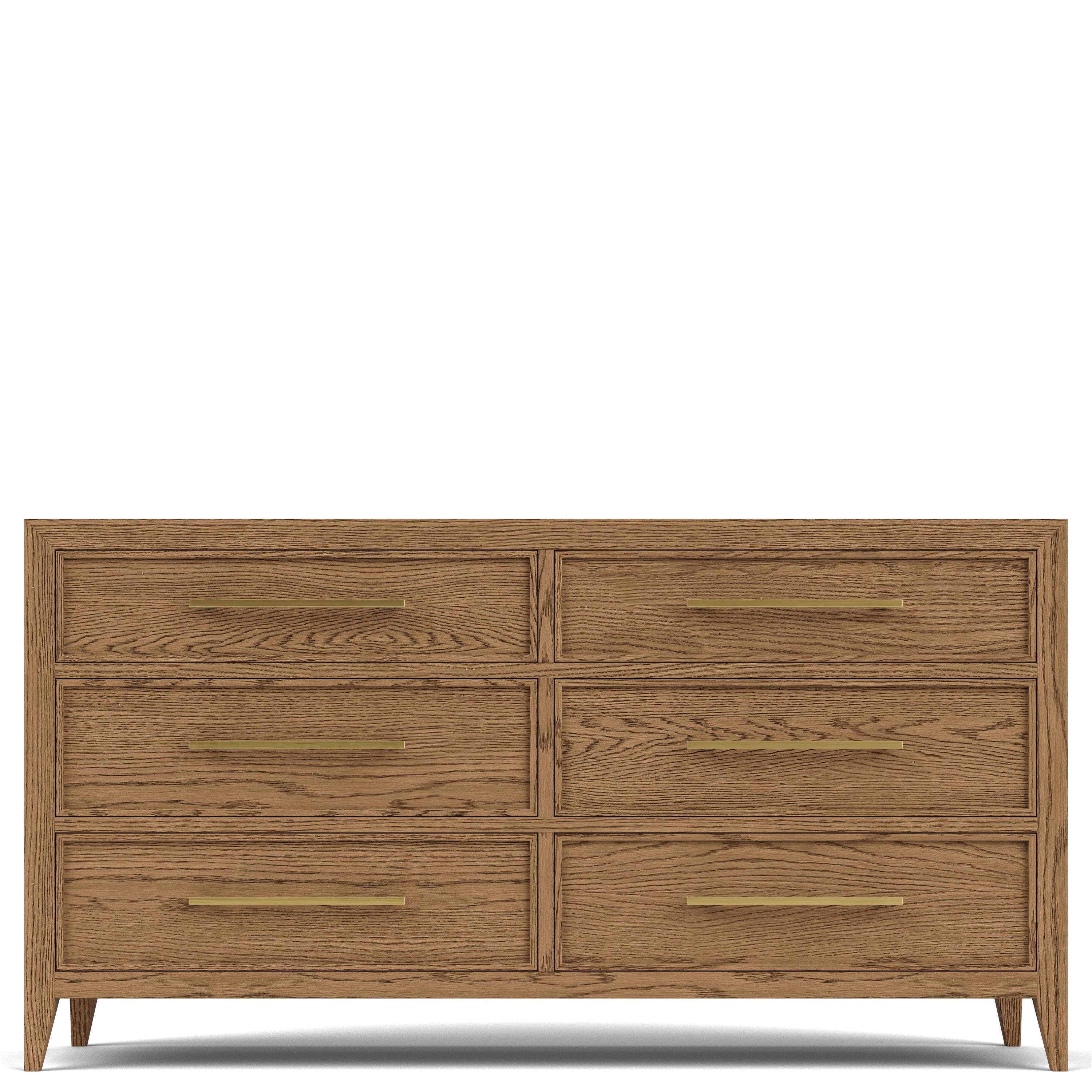 Halbrooke - Six Drawer Dresser - Light Brown