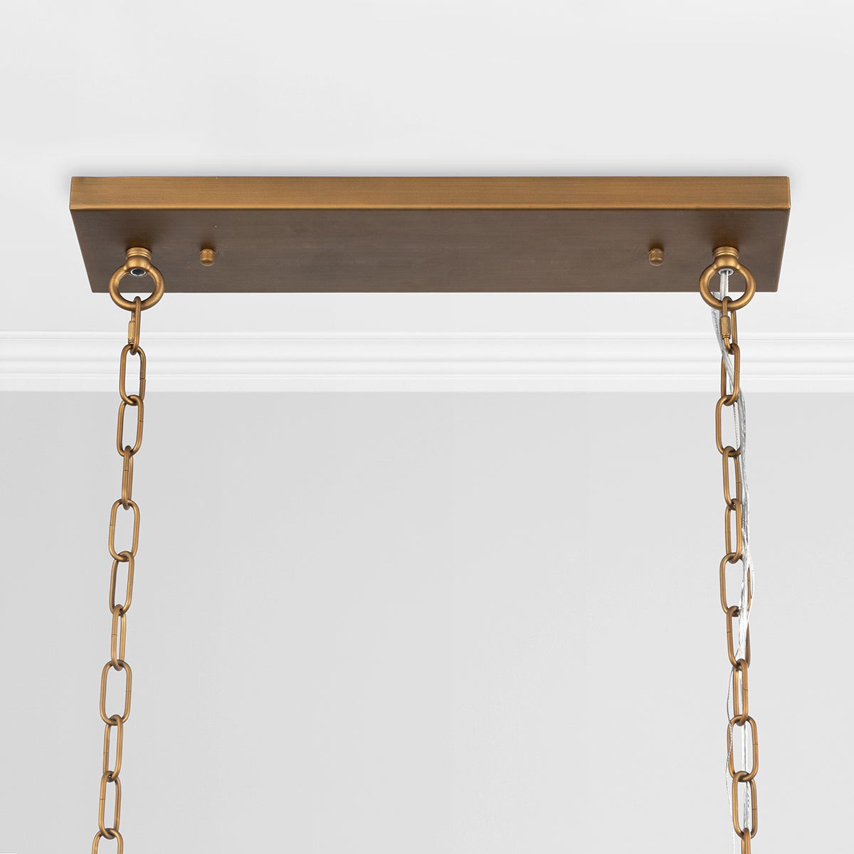 Tressia - Glass Round Chandelier - Brass
