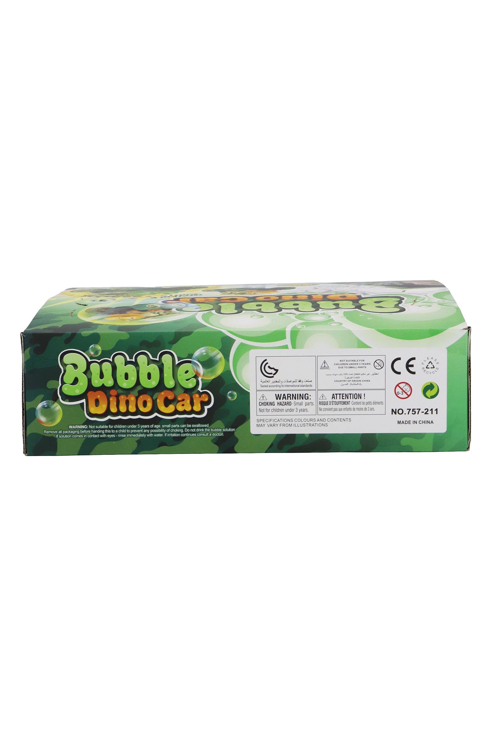 Dinosaur Wind-up Car 3 Hole Bubble Stick Wand